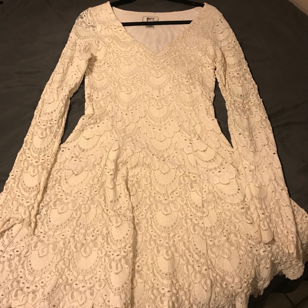Ivory lace dress